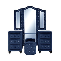 Blue Makeup Vanities You ll Love Wayfair